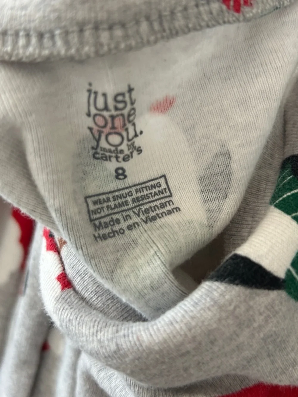 Bundle of 2 Crewcuts & 1 Carters Holiday Kids Pajama Sets- 100% Cotton